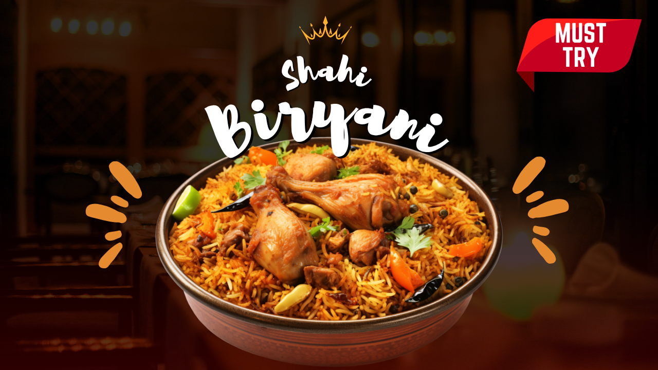 Red Indian Food Biryani Recipe Modern YouTube Thumbnail
